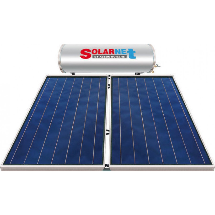 Assos Solarnet 300lt/4m² Glass Διπλής Ενέργειας Assos Solarnet 300lt/4m² Glass Διπλής Ενέργειας